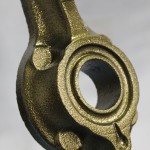 A close up of the bottom part of an engine.
