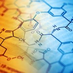 A close up of the chemical structure of molecules
